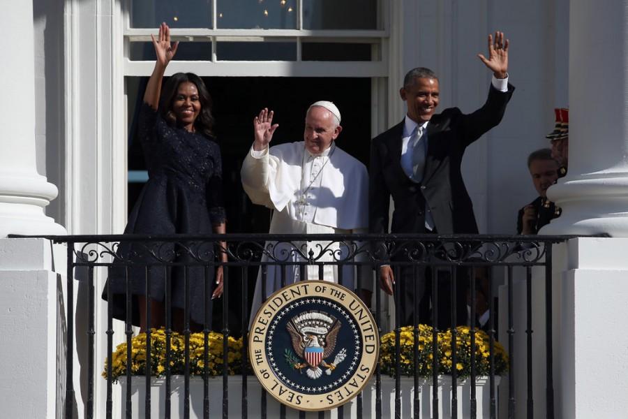 Pope receives a warm welcome from the U.S.