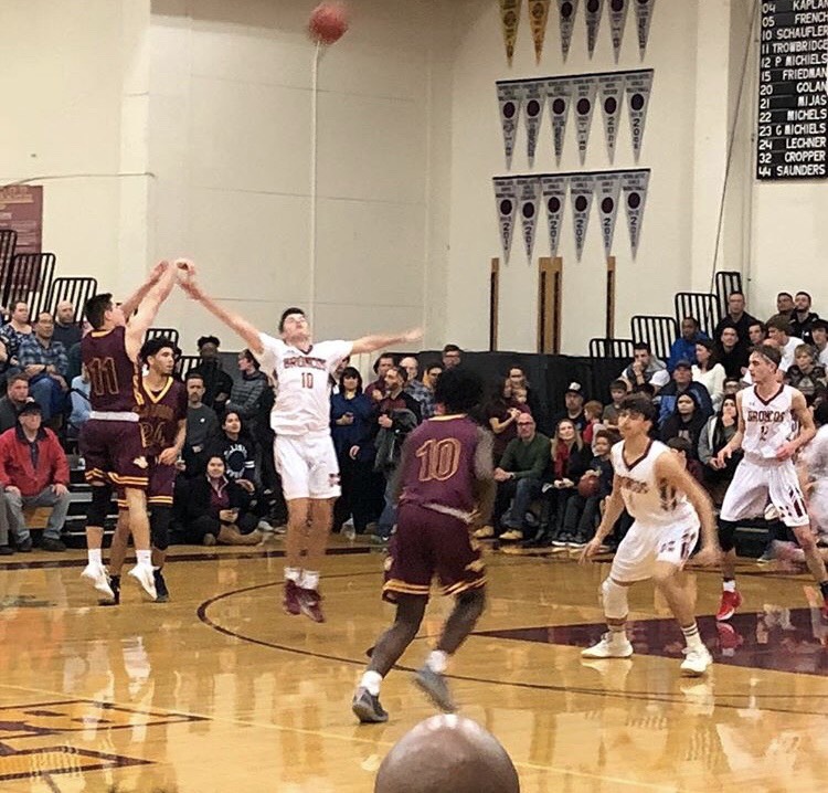 Senior Alex Schaufler plays defense against Las Lomas Jan. 9.