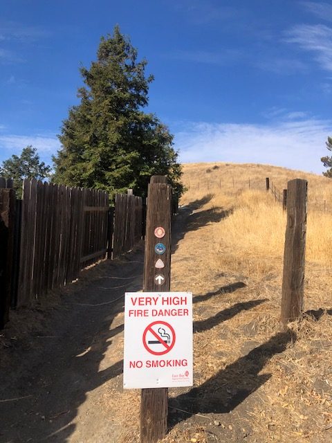 Late October finally brings clear skies, but the East Bay Regional Park District is still monitoring open space areas such as Shell Ridge in Walnut Creek.