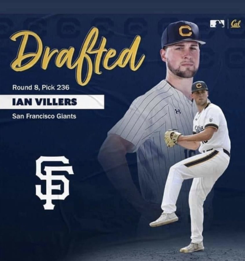 2018 grad Ian Villers played three years for UC Berkeley before the San Francisco Giants drafted him in 2021. 